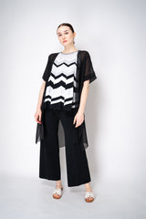 D. Exterior Silk Georgette Duster Shawl in Black Vancouver. Shop Online or in Store.