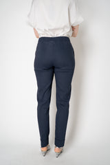 D. Exterior Tapered Leg Linen Trousers with Brilliant Beading Pockets in Navy Vancouver. Shop Online or in Store.