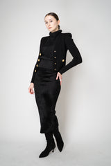 D. Exterior Wool Alpaca Soft Sleeveless Turtleneck Pullover Top in Black Vancouver. Shop Online or in Store.