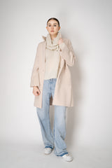 D. Exterior Wool Alpaca Soft V-Neck Pullover in White Vancouver. Shop Online or in Store.