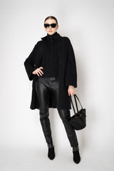 D. Exterior Wool Cashmere Knit Coat in Black Vancouver. Shop Online or in Store.