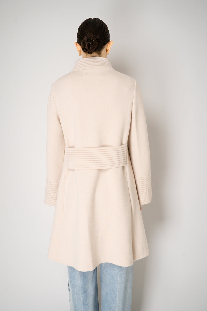 D. Exterior Wool Cashmere Knit Coat in Light Rosewood Pink Vancouver. Shop Online or in Store.