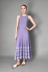 D. Exterior Long Ribbed Knit Dress with Lurex Details in Lilac Vancouver. Shop Online or in Store.