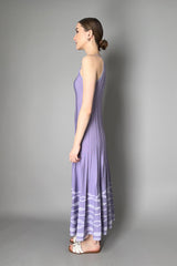 D. Exterior Long Ribbed Knit Dress with Lurex Details in Lilac Vancouver. Shop Online or in Store.