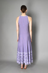 D. Exterior Long Ribbed Knit Dress with Lurex Details in Lilac Vancouver. Shop Online or in Store.