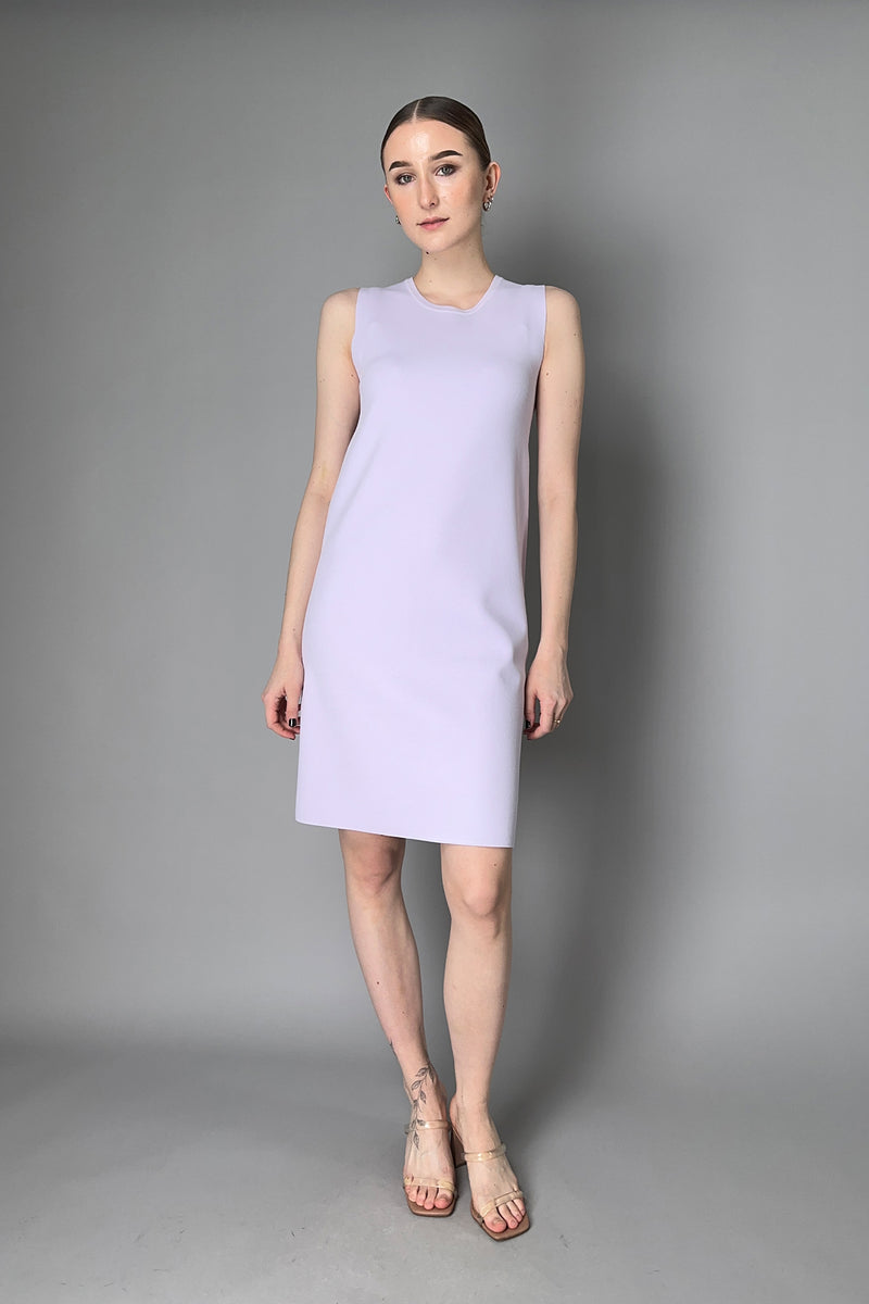 D. Exterior Stretch Viscose Knit Dress in Lilac