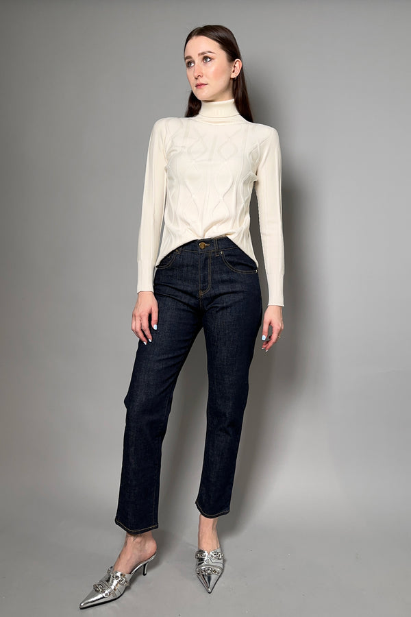 Lorena Antoniazzi Denim Jeans in Dark Blue - Ashia Mode - Vancouver