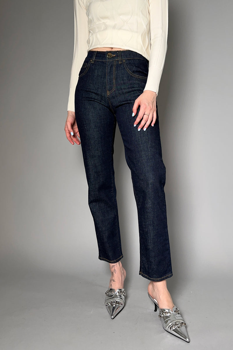 Lorena Antoniazzi Denim Jeans in Dark Blue - Ashia Mode - Vancouver