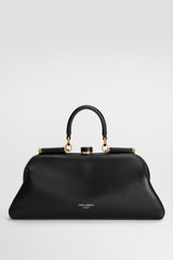 Dolce & Gabbana Medium Grandma Hand Bag in Black Plongé Nappa Leather