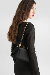 Dolce & Gabbana Mini Grandma Hand Bag in Black Plongé Nappa Leather
