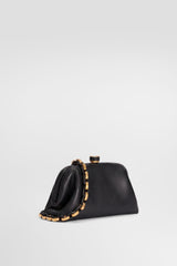 Dolce & Gabbana Mini Grandma Hand Bag in Black Plongé Nappa Leather