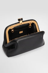 Dolce & Gabbana Mini Grandma Hand Bag in Black Plongé Nappa Leather