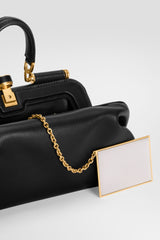 Dolce & Gabbana Mini Grandma Hand Bag in Black Plongé Nappa Leather