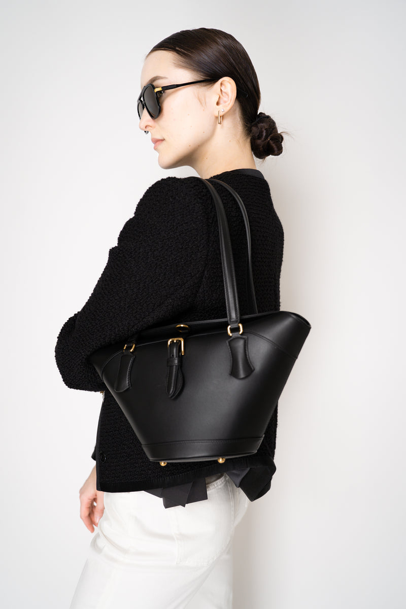 Dolce & Gabbana Cofra Capri Leather Bag in Black Vancouver. Shop Online or in Store.