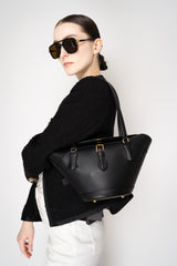 Dolce & Gabbana Cofra Capri Leather Bag in Black Vancouver. Shop Online or in Store.