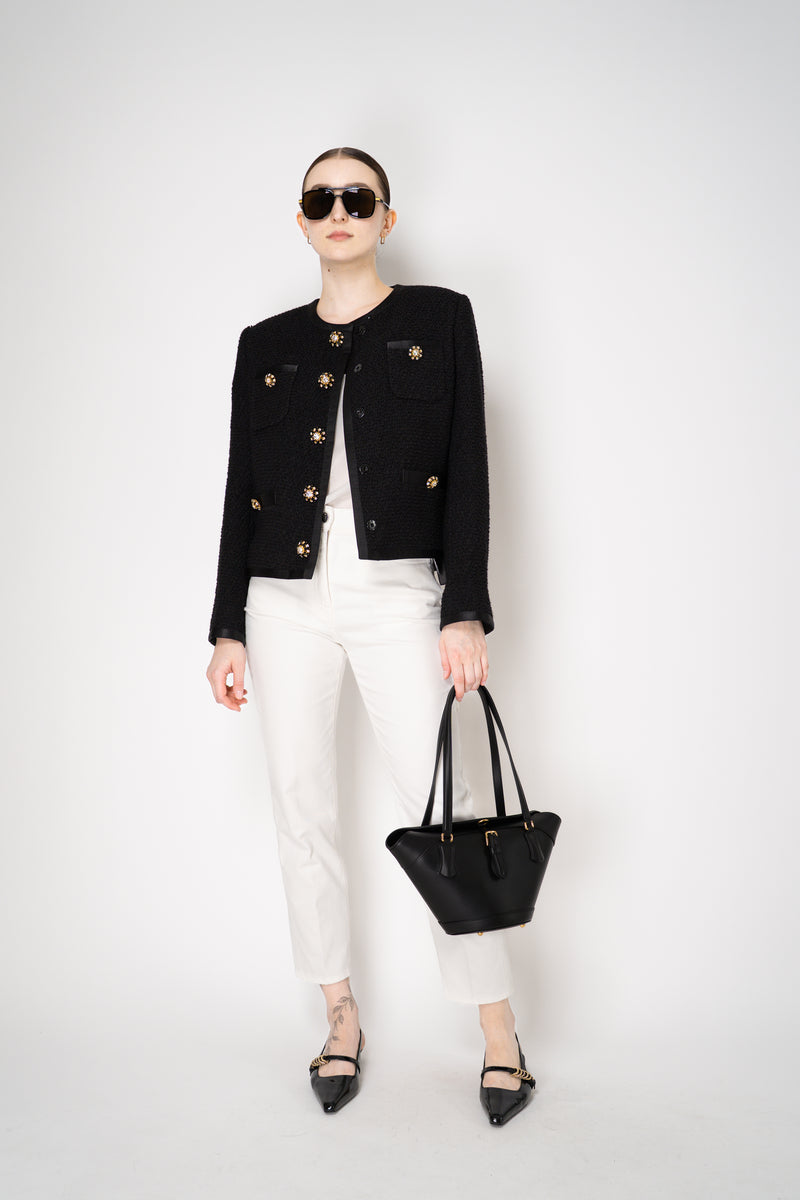 Dolce & Gabbana Cofra Capri Leather Bag in Black Vancouver. Shop Online or in Store.