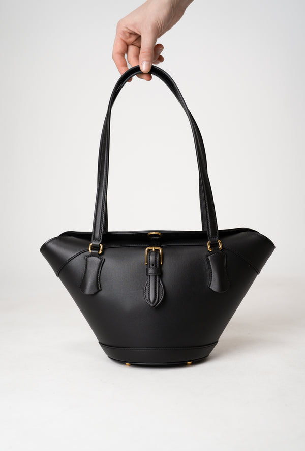 Dolce & Gabbana Cofra Capri Leather Bag in Black Vancouver. Shop Online or in Store.