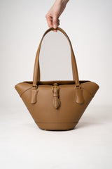 Dolce & Gabbana Cofra Capri Leather Bag in Camel Vancouver. Shop Online or in Store.
