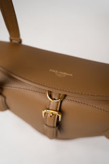 Dolce & Gabbana Cofra Capri Leather Bag in Camel Vancouver. Shop Online or in Store.