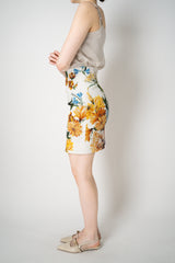 Dolce & Gabbana Flower Bouquet-Print Textured Mini Skirt Vancouver. Shop Online or in Store.