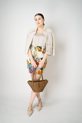 Dolce & Gabbana Flower Bouquet-Print Textured Mini Skirt Vancouver. Shop Online or in Store.