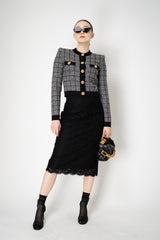 Dolce & Gabbana Lace Pencil Skirt in Black Vancouver. Shop Online or in Store.