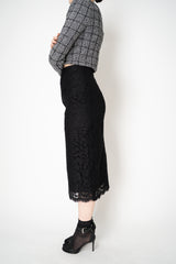 Dolce & Gabbana Lace Pencil Skirt in Black Vancouver. Shop Online or in Store.