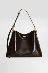 Dolce & Gabbana Large Vittoria Calfskin Shoulder Bag in Black Vancouver. Shop Online or in Store.