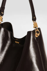 Dolce & Gabbana Large Vittoria Calfskin Shoulder Bag in Black Vancouver. Shop Online or in Store.