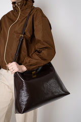Dolce & Gabbana Large Vittoria Calfskin Shoulder Bag in Bordeaux Brown Vancouver. Shop Online or in Store.