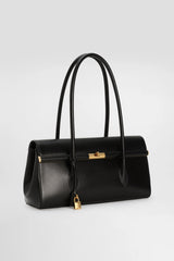 Dolce & Gabbana Marlene Baguette Handbag in Palmellato Calfskin in Black Vancouver. Shop Online or in Store.