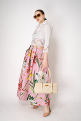 Dolce & Gabbana Marlene Baguette Handbag in Palmellato Calfskin in Cream Vancouver. Shop Online or in Store.
