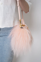 Dolce & Gabbana Mini Fluffy Sicily Handbag in Plongé Calfskin in Pink Vancouver. Shop Online or in Store.