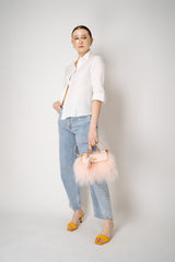 Dolce & Gabbana Mini Fluffy Sicily Handbag in Plongé Calfskin in Pink Vancouver. Shop Online or in Store.