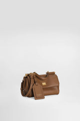 Dolce & Gabbana Mini My Sicily Handbag in Plongé Calfskin in Camel Vancouver. Shop Online or in Store.