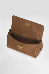 Dolce & Gabbana Mini My Sicily Handbag in Plongé Calfskin in Camel Vancouver. Shop Online or in Store.