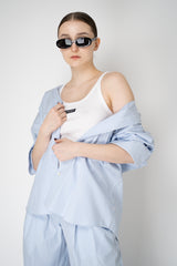 Dolce & Gabbana Ribbed Cotton Scoop Neck Tank Top in White Vancouver. Shop Online or in Store.
