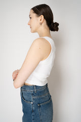 Dolce & Gabbana Ribbed Cotton Tank Top in White Vancouver. Shop Online or in Store.