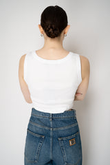 Dolce & Gabbana Ribbed Cotton Tank Top in White Vancouver. Shop Online or in Store.