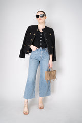 Dolce & Gabbana Single-Breasted Bouclé Tweed Jacket in Black Vancouver. Shop Online or in Store.