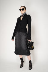 Dolce & Gabbana Single Breasted Wool Canvas Blazer Jacket in Black Vancouver. Shop Online or in Store.