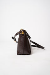 Dolce & Gabbana Small Vittoria Calfskin Shoulder/ Hand Bag in Bordeaux Brown Vancouver. Shop Online or in Store.