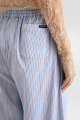 Dolce & Gabbana Striped Poplin Trousers in Blue and White Vancouver. Shop Online or in Store.