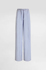 Dolce & Gabbana Striped Poplin Trousers in Blue and White Vancouver. Shop Online or in Store.