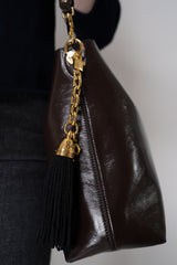Dolce & Gabbana Tassel Gilded Lock and Key Keychain in Gold Vancouver. Shop Online or in Store.
