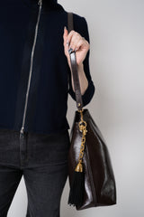 Dolce & Gabbana Tassel Gilded Lock and Key Keychain in Gold Vancouver. Shop Online or in Store.