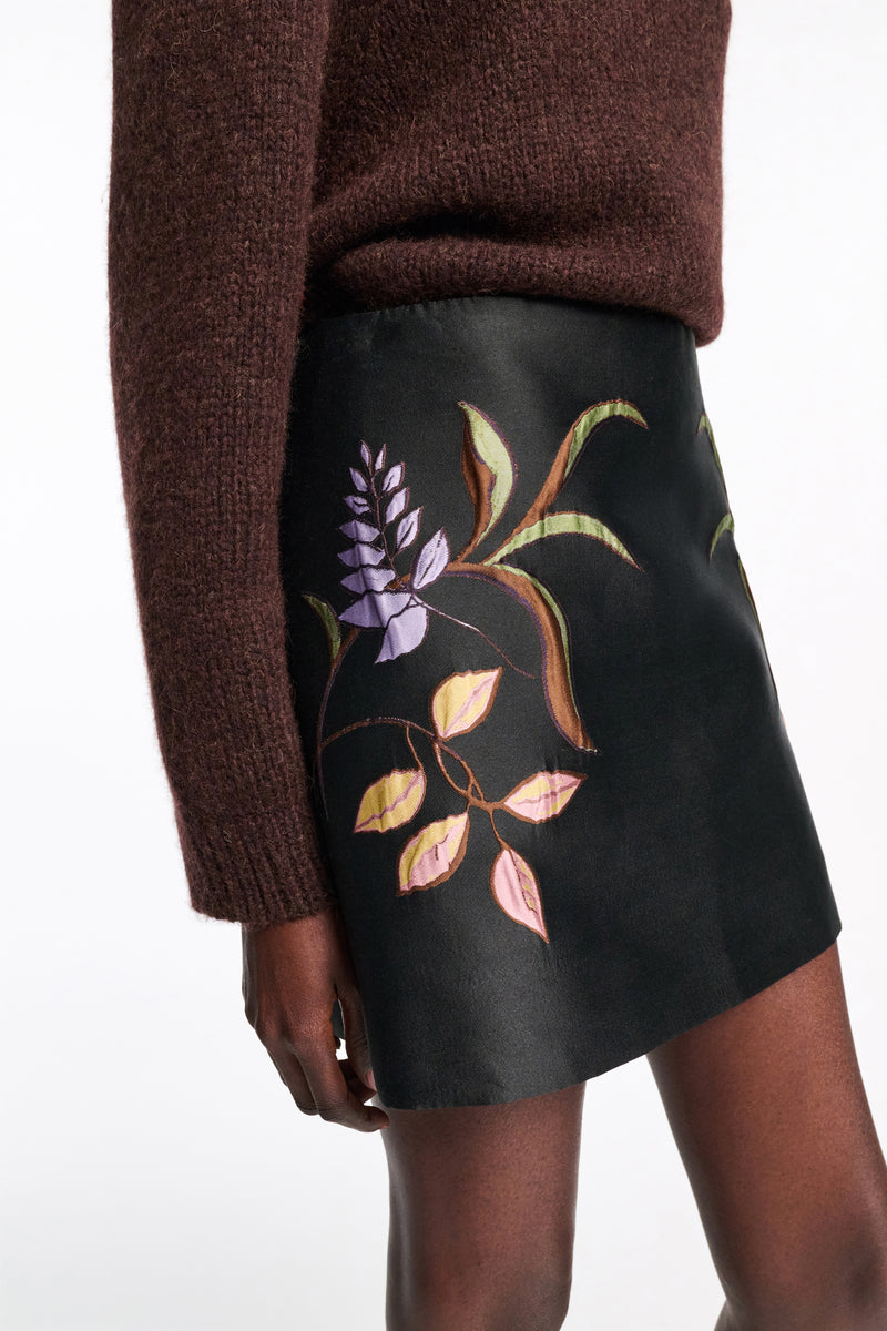 Dorothee Schumacher A-line Mini Skirt in Cloque Jacquard Vancouver. Shop Online or in Store.