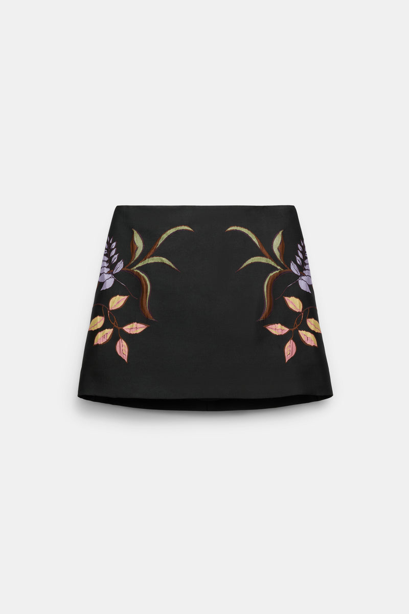 Dorothee Schumacher A-line Mini Skirt in Cloque Jacquard Vancouver. Shop Online or in Store.