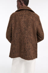 Dorothee Schumacher Alpaca Blend Caban Jacket in Frappé Vancouver. Shop Online or in Store.