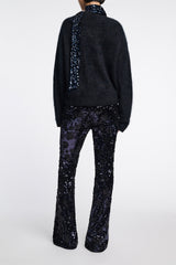 Dorothee Schumacher Bootcut Pants with Sequin Flower Design Vancouver. Shop Online or in Store.